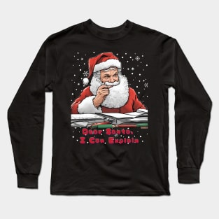 Santa's Got Your Back Long Sleeve T-Shirt